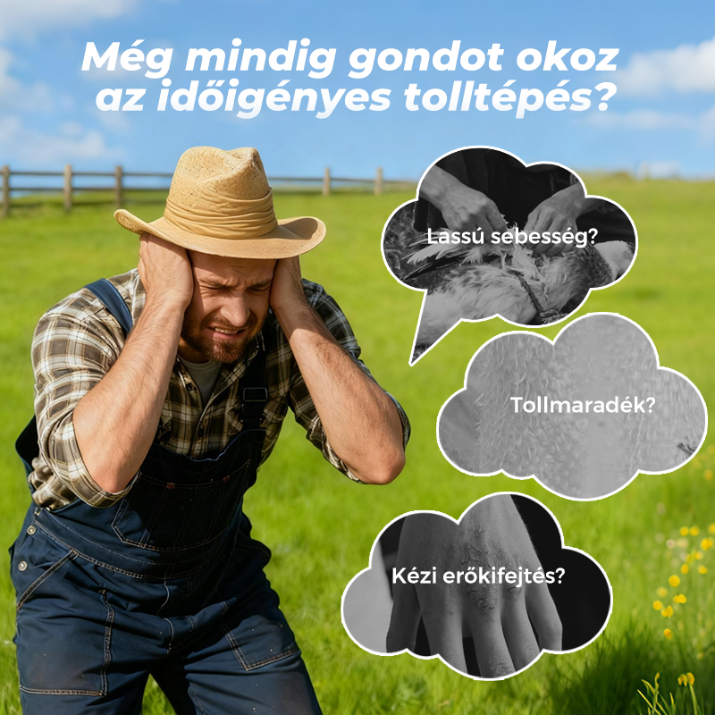 🔥🐓 Elektromos baromfi tolltépő gép – Egyszerű tolltépés, idő- és energiamegtakarítás! 👨‍🍳💕