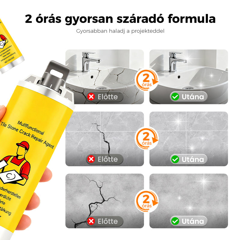 🧱 Többfunkciós javító készletek csempe- és kőrepedésekhez💧