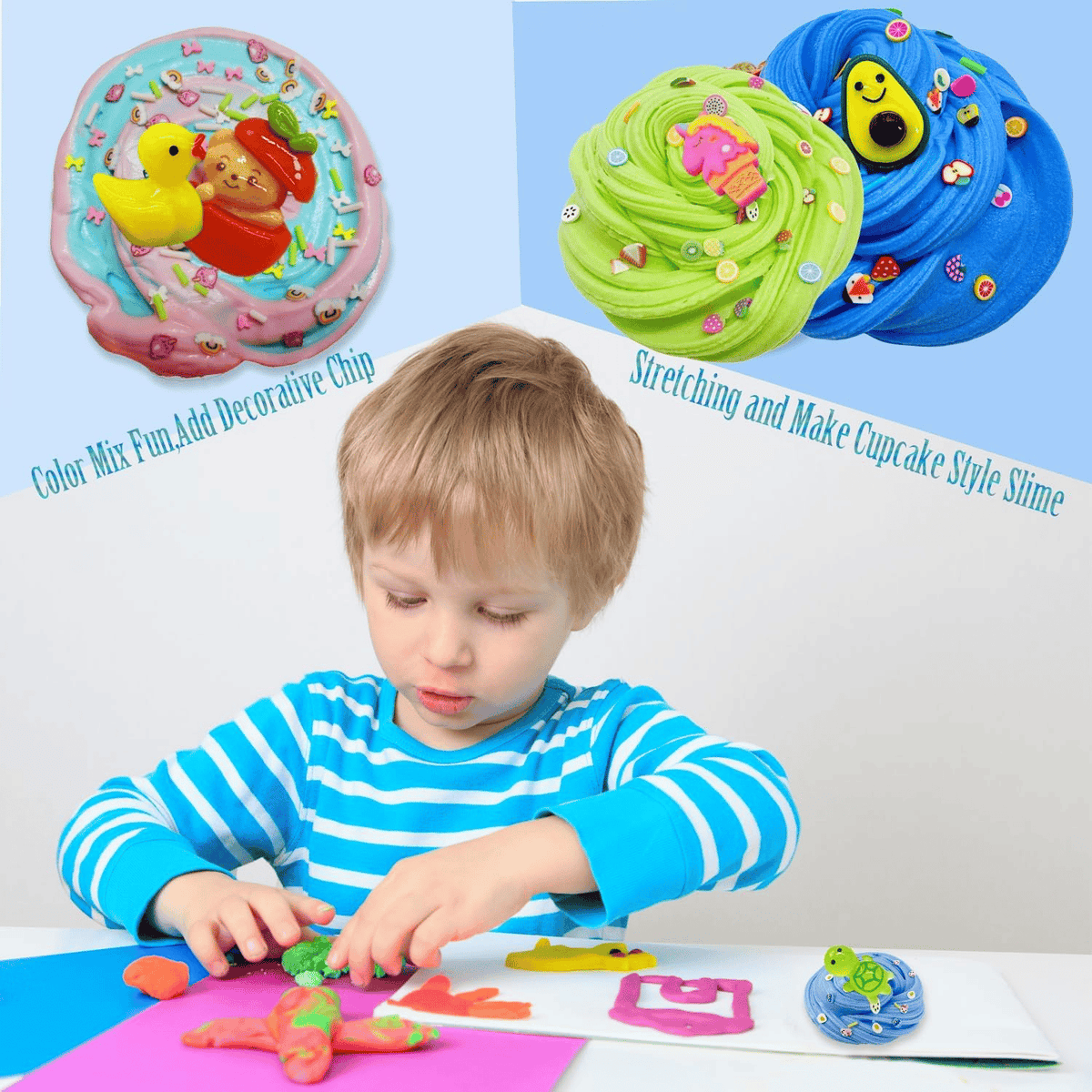 🌿🎁 Szuper agyag szlím DIY Puha és rugalmas agyag Illatos szlím Érzékszervi agyag 🥰